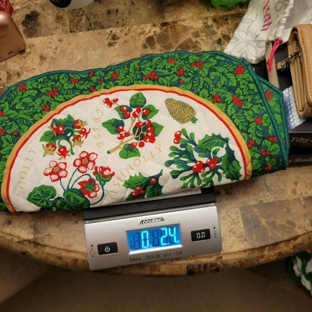 Franco Set of 2 Made in USA Christmas Quilted Table Placemats